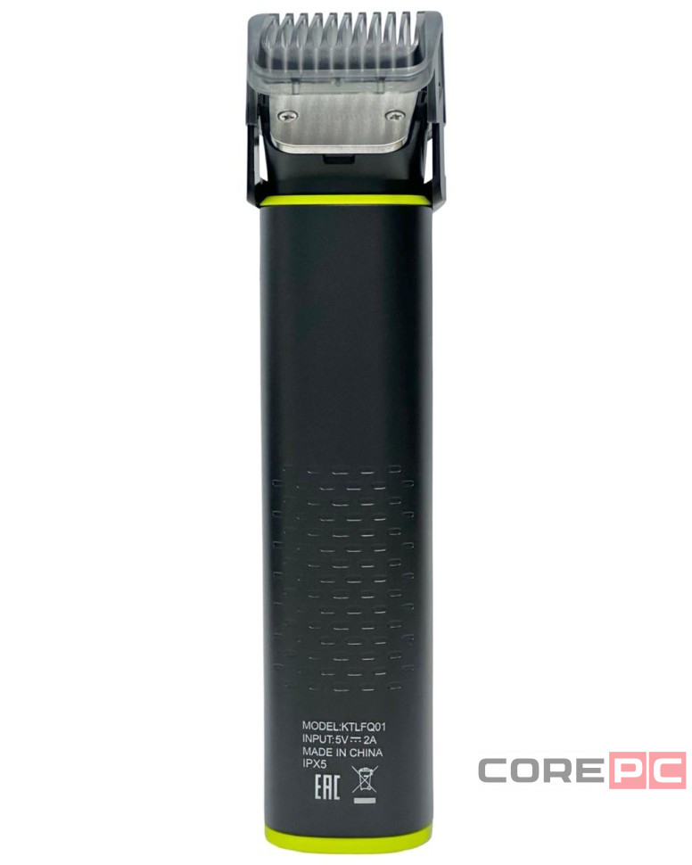 Электрический триммер для волос,бороды,носа,бровей и ушей KIT LIFE (KTLFQ01) черный