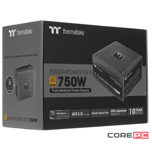 Блок питания Thermaltake 750W TOUGHPOWER GF3 PS-TPD-0750FNFAGE-4 16 Pin (PCIe 5.0 Connector Cable Details)