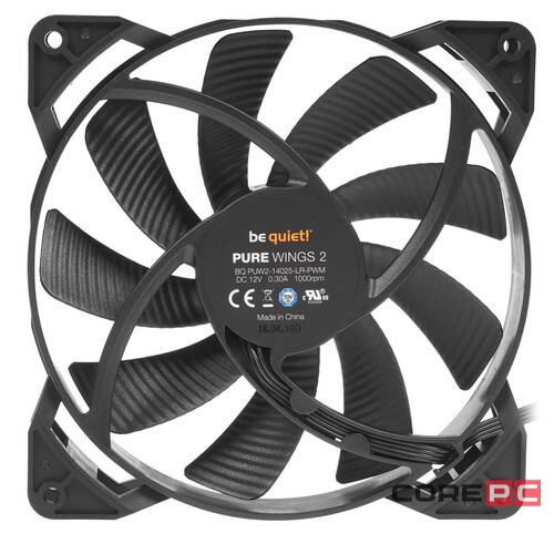 Корпусной вентилятор Be Quiet! PURE WINGS 2 140mm BL040