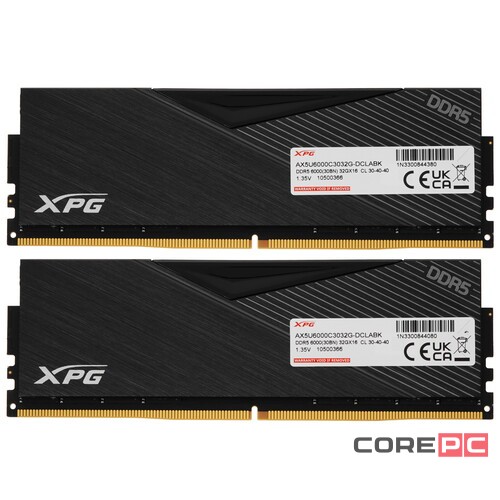 Оперативная память 64 Gb 6000 MHz ADATA XPG LANCER Black (AX5U6000C3032G-DCLABK)