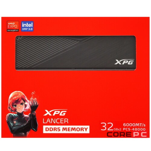 Оперативная память 64 Gb 6000 MHz ADATA XPG LANCER Black (AX5U6000C3032G-DCLABK)