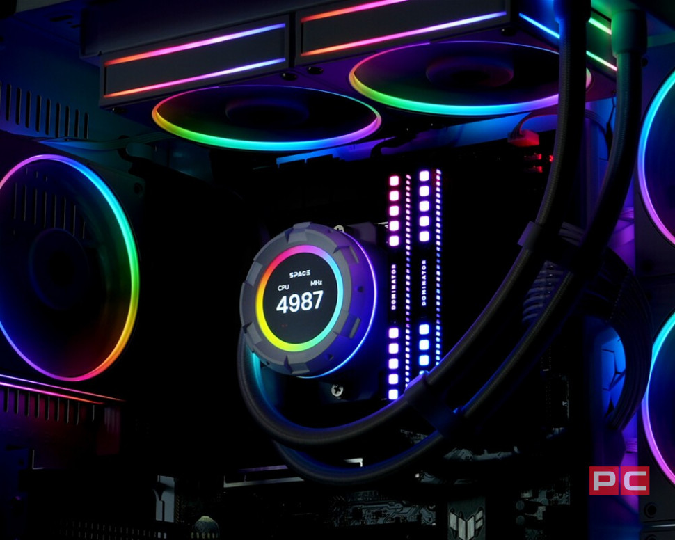 Система жидкостного охлаждения для процессора ID-COOLING SL240 White PWM