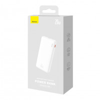 Powerbank Baseus Airpow с кабелем Type-C 10000mAh 1USB/2C 20W (PPQD090002) белый