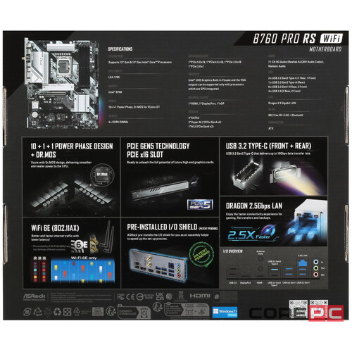 Материнская плата AsRock B760 PRO RS WIFI