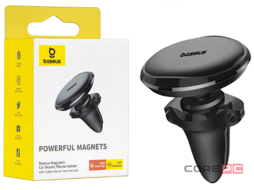 Держатель в автомобиль в воздуховод Baseus Magnetic Air (SUGX-A01) магнитный черный