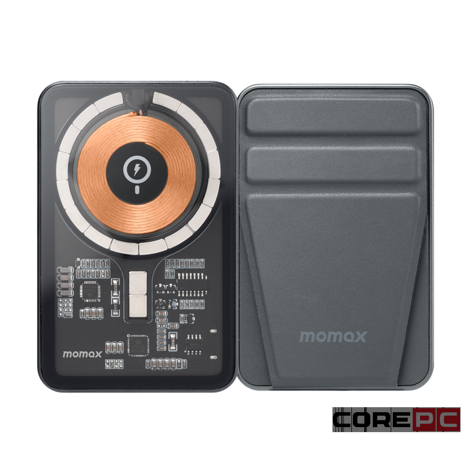 Powerbank магнитный с MagSafe Momax Q. Mag Power8 5000mAh IP108E черный