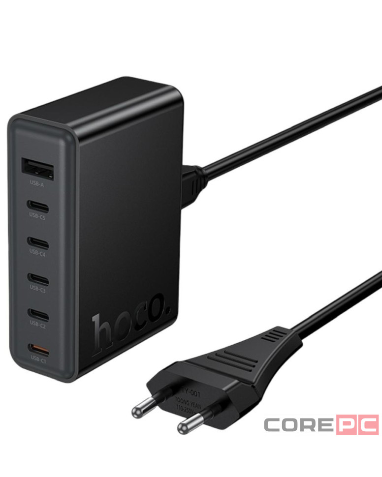 Сетевое зар. устр. Hoco C150A 1USB/5C 45W черное
