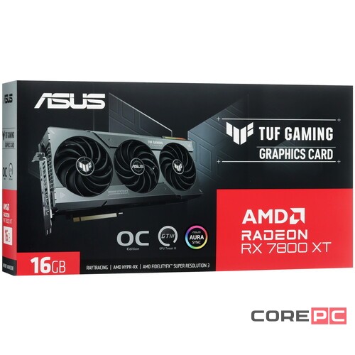 Видеокарта ASUS (TUF-RX7800XT-O16G GAMING) Radeon RX 7800 XT 16GB GAMING 90YV0JJ0-M0NA00