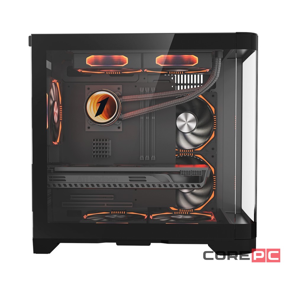 Компьютерный корпус 1STPLAYER UVIEW UV5 Black (UV5-BK)