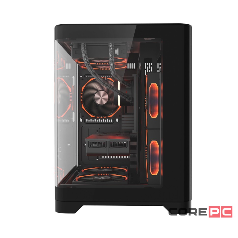 Компьютерный корпус 1STPLAYER UVIEW UV5 Black (UV5-BK)