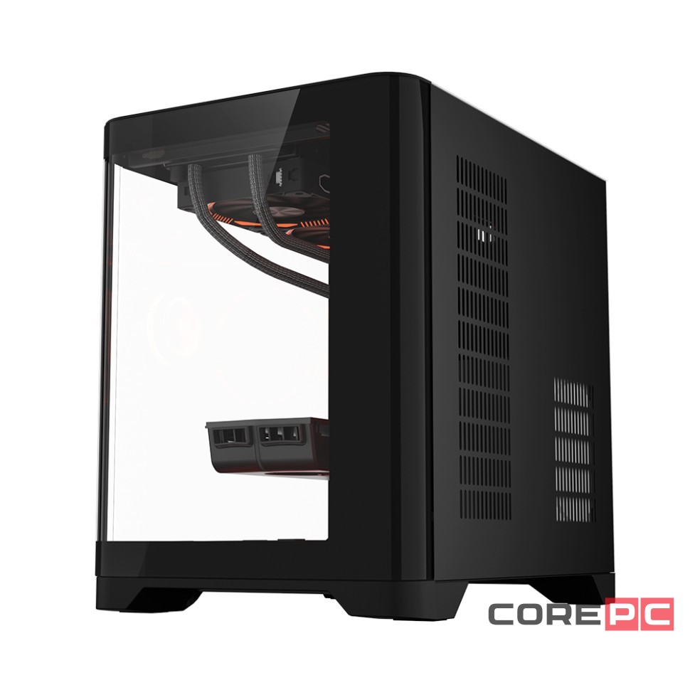 Компьютерный корпус 1STPLAYER UVIEW UV5 Black (UV5-BK)