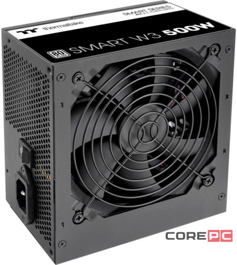 Блок питания Thermaltake 500W SMART W3 500 (PS-SPW-0500NNFAWE-1)