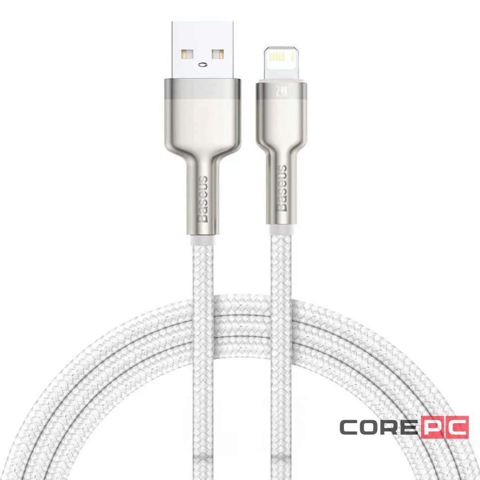 Usb Кабель-зарядка Lightning Baseus Cafule 1м (CALJK-A02) 2.4A белый