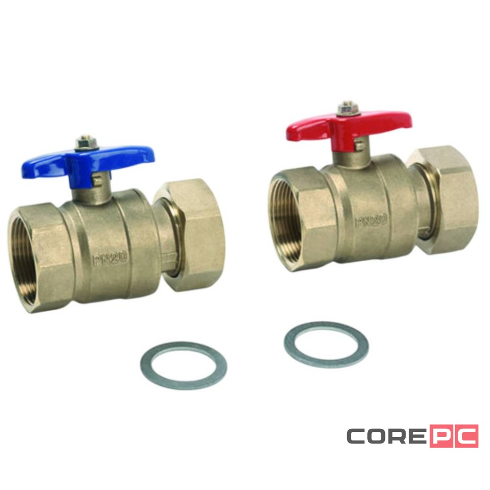 Комплект REHAU шаровых кранов 1 1/4quot; для пром. коллектора (2)