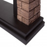 Портал Firelight Bricks Wood Classic камень темный, шпон венге