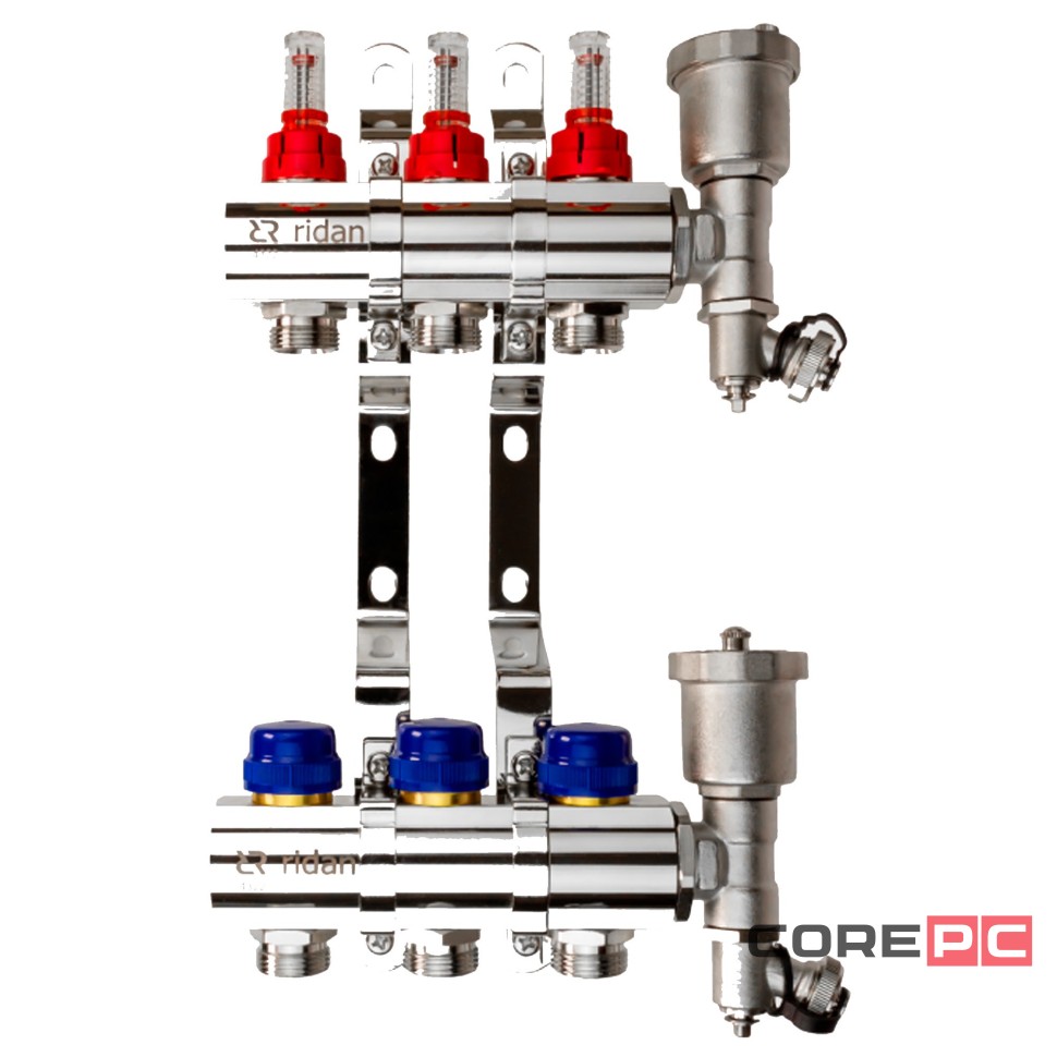 Комплект коллекторов РИДАН FHF-3F set коллектор, кроншт., торц.секция