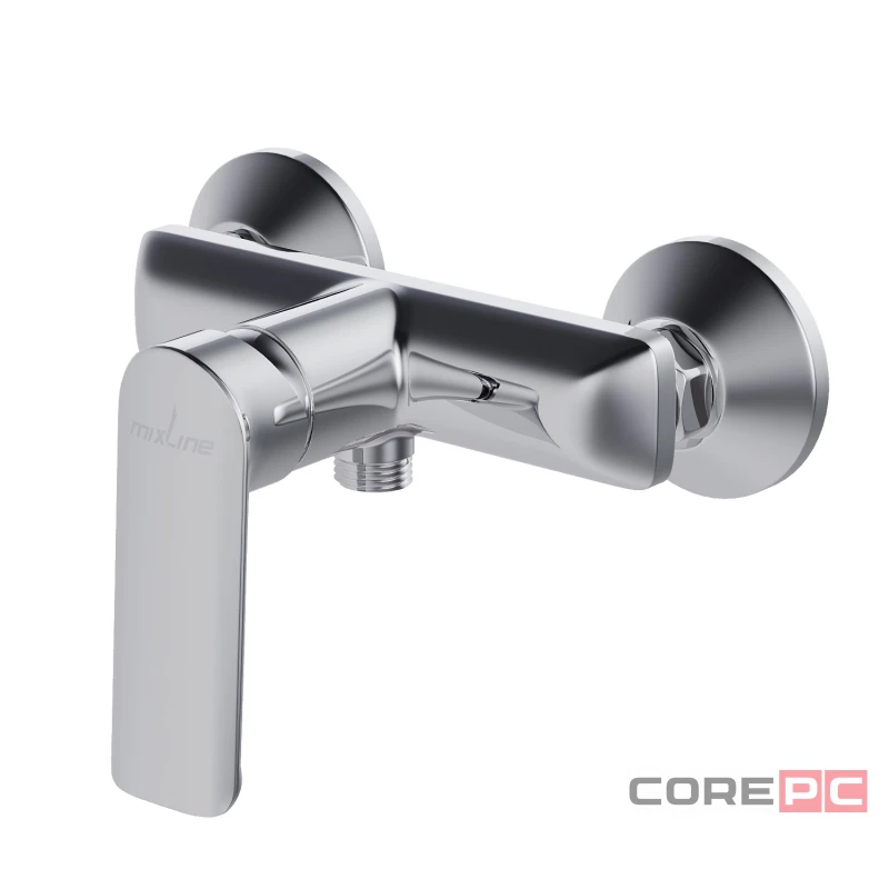 Смеситель для душа MIXLINE МЛ29-07/ML29-07, рычажное управление, цвет хром