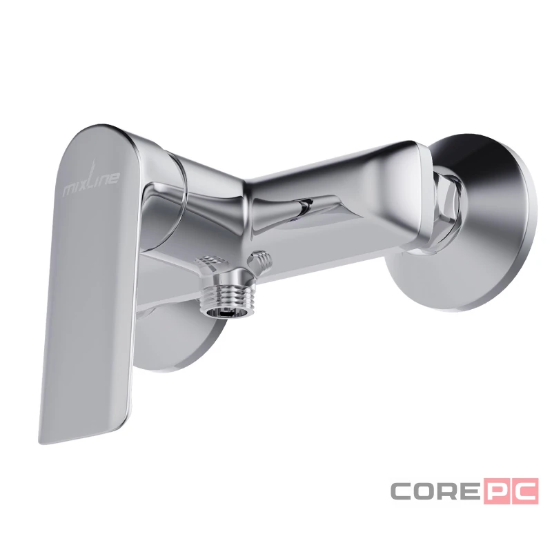 Смеситель для душа MIXLINE МЛ29-07/ML29-07, рычажное управление, цвет хром