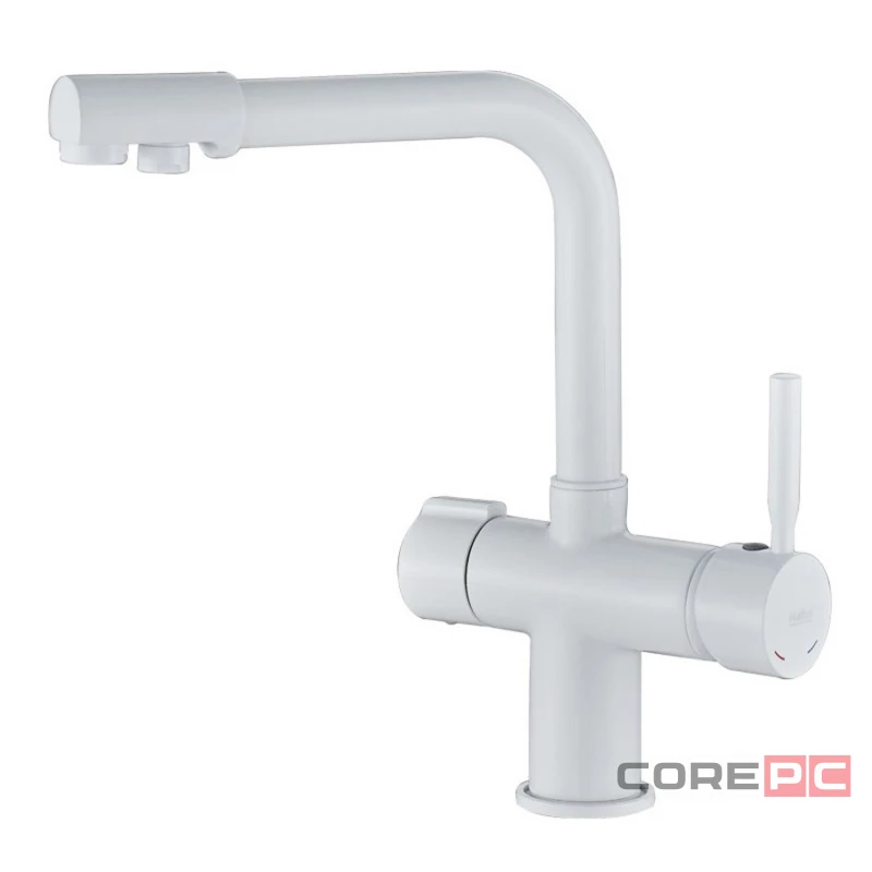 Смеситель для кухни Haiba HB70088-8, рычажное управление, цвет белый