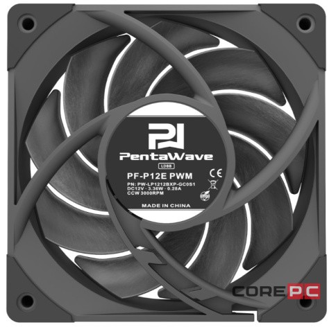 Вентилятор для корпуса PentaWave Black PF-P12E PWM