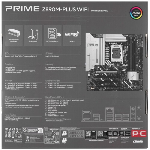 Материнская плата ASUS PRIME Z890M-PLUS WIFI (90MB1J80-M0EAY0)