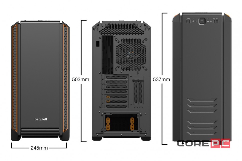 Компьютерный корпус Be Quiet! SILENT BASE 601 Orange BG025