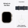 Apple Watch Ultra 2 (2024) 49mm Natural Titanium Case with Navy Ocean Band (One Size)