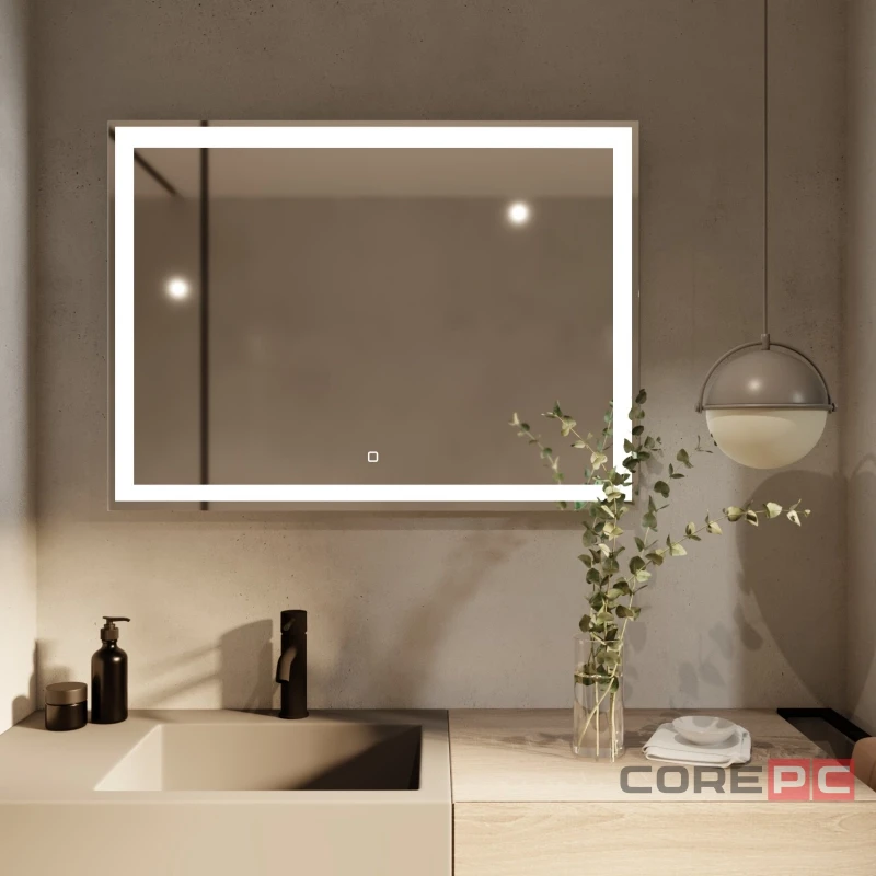 Зеркало MIXLINE Ливия 800х600 (ШВ) сенсорный выключатель, светодиодная подсветка
