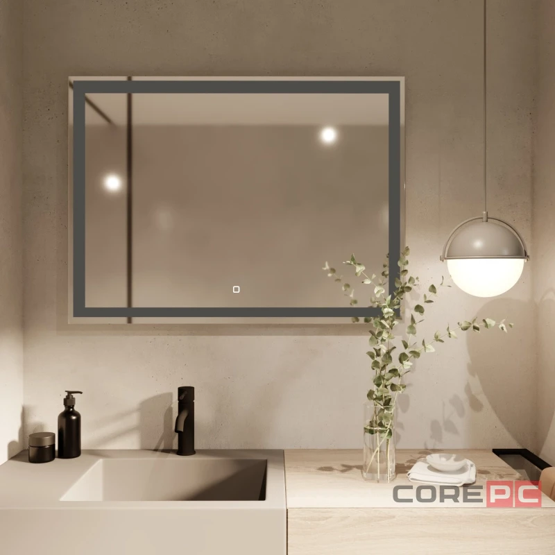Зеркало MIXLINE Ливия 800х600 (ШВ) сенсорный выключатель, светодиодная подсветка