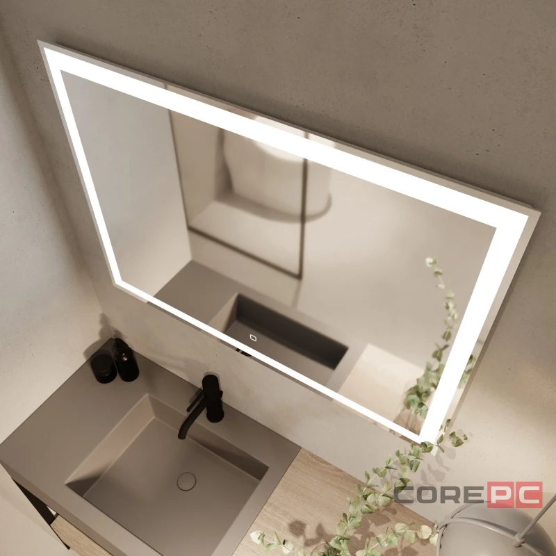Зеркало MIXLINE Ливия 800х600 (ШВ) сенсорный выключатель, светодиодная подсветка