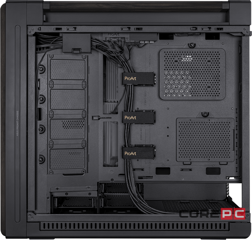 Компьютерный корпус ASUS PROART PA602 WOOD METAL PWM Black (90DC00J0-B09020)