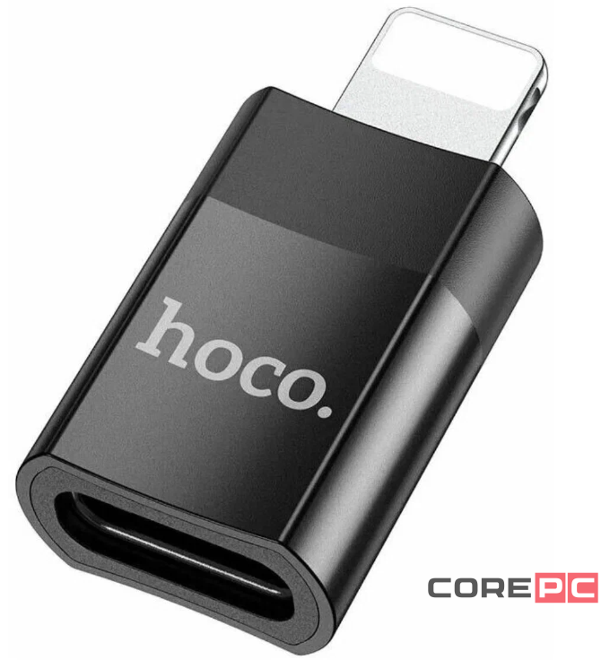 Адаптер Hoco UA17 Lightning/USB 2.0 (Black)