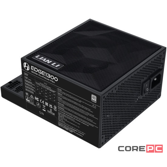 Блок питания Lian Li 1300W EG1300 Black (G9P.EG1300.BE00.RU) 16 Pin (PCIe 5.1 Connector Cable Details)