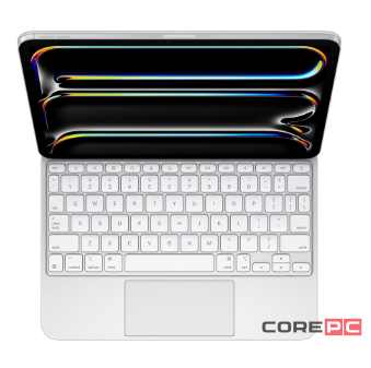 Клавиатура Apple Magic Keyboard with Trackpad для iPad Pro 13 (2024) русская (нейлон с подставкой) (белый) (MWR43)