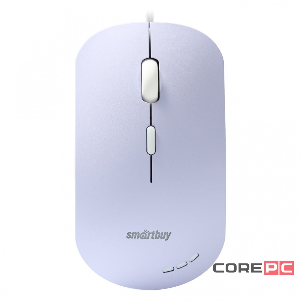 Мышь проводная беззвучная с подсветкой Smartbuy 288 сиреневая (SBM-288-V)