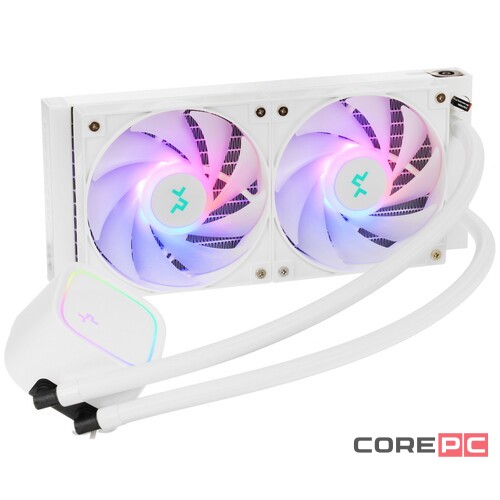 Система жидкостного охлаждения для процессора Deepcool LE520 White ARGB PWM
