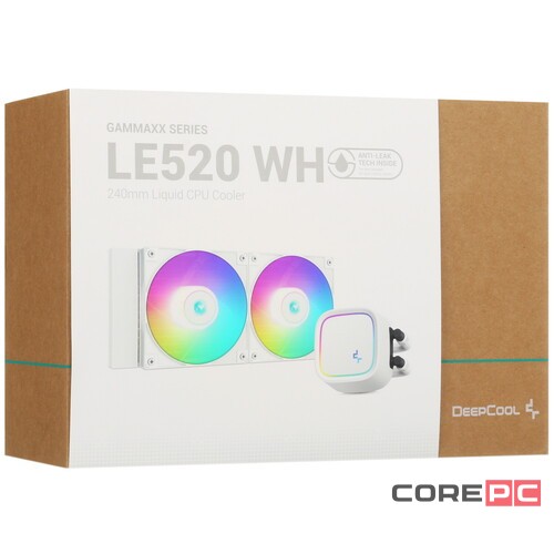 Система жидкостного охлаждения для процессора Deepcool LE520 White ARGB PWM