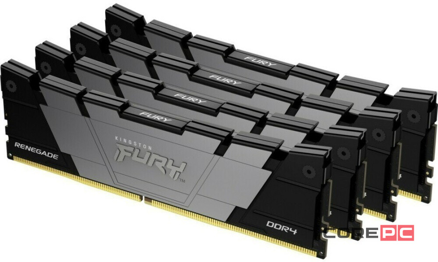 Оперативная память 32 Gb 3200 MHz Kingston FURY Renegade Black/Gray (KF432C16RB2K4/32)