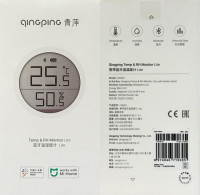 Датчик температуры и влажности Xiaomi ClearGrass Qingping Temp CGDK2 белый