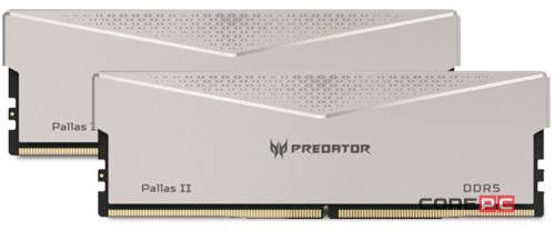 Оперативная память 64 Gb 6000 MHz Acer Predator Pallas II Silver PALLASII-64GB-6000-2R8-2X (BL.9BWWR.352)