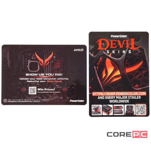 Видеокарта PowerColor (RX7800XT 16G-E/OC) Radeon RX 7800 XT 16GB Red Devil