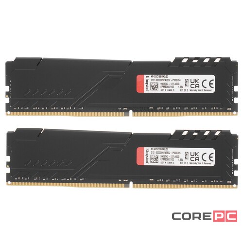 Оперативная память 32 Gb 3200 MHz Kingston FURY Beast (KF432C16BBK2/32)