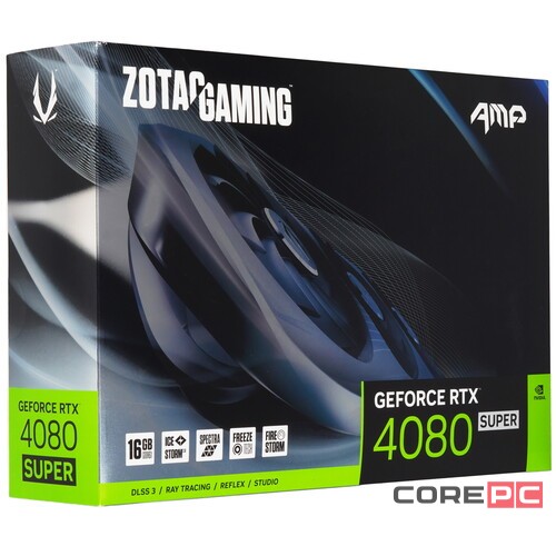 Видеокарта Zotac (ZT-D40820F-10P) GeForce RTX 4080 SUPER 16GB AMP