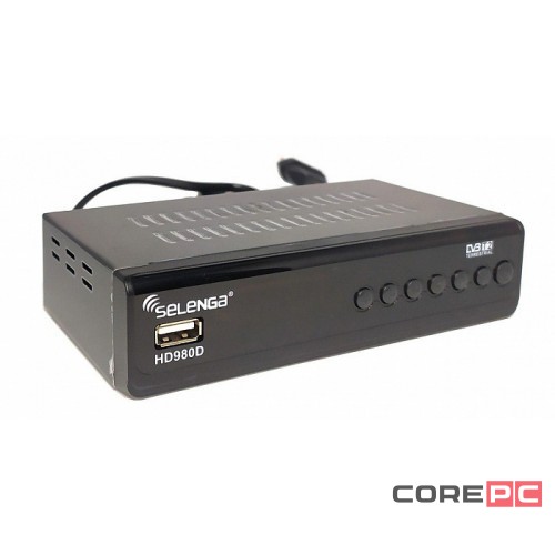 ТВ-приставка для приема цифрового телевидения Selenga HD980D
