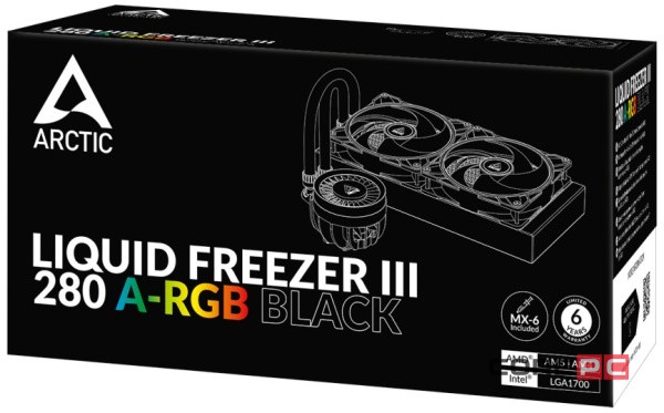Система жидкостного охлаждения для процессора Arctic Cooling Liquid Freezer III-280 A-RGB Black (ACFRE00143A)