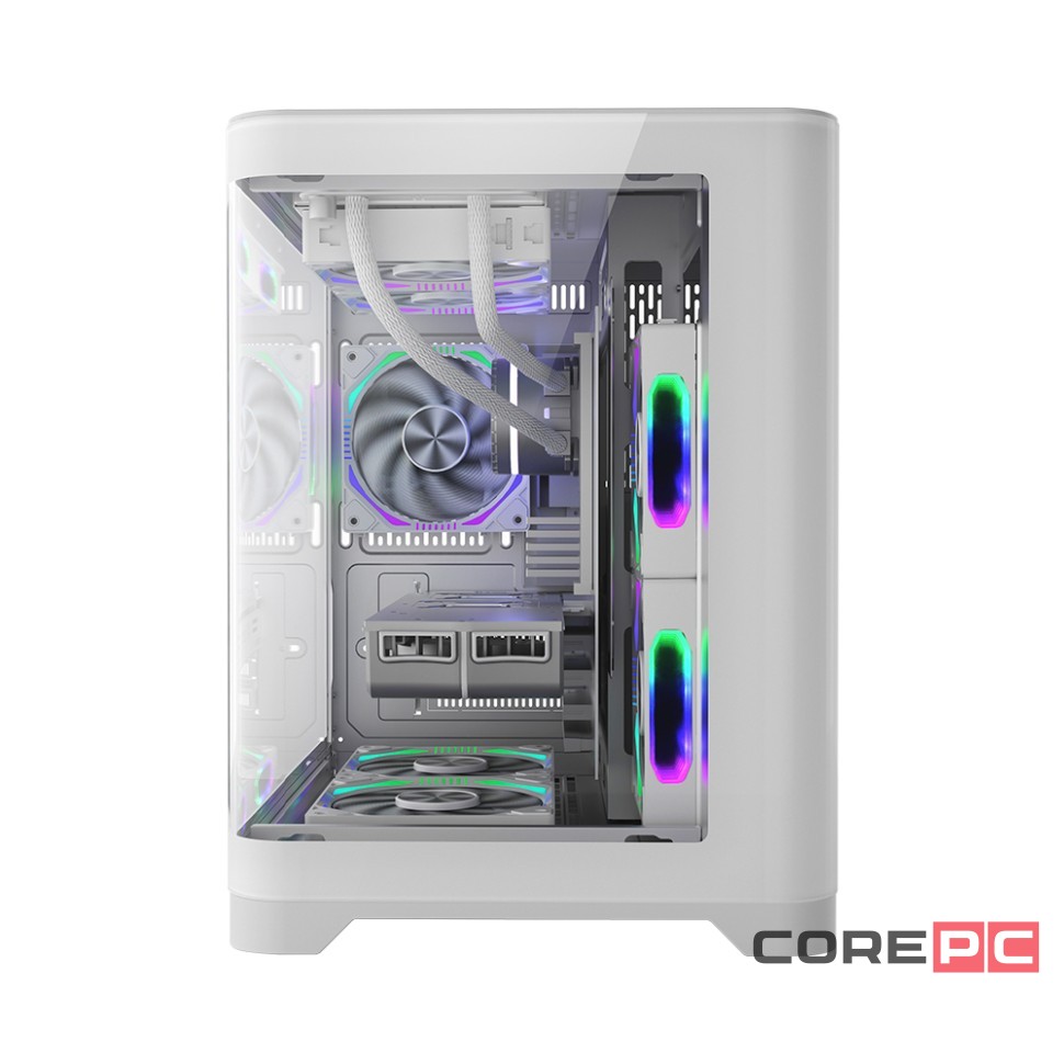 Компьютерный корпус 1STPLAYER UVIEW UV5 White (UV5-WH)