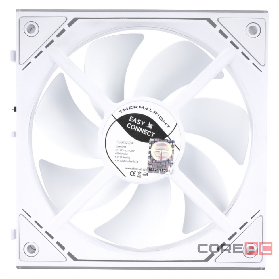 Комплект вентиляторов для корпуса Thermalright TL-M12QW X2 ARGB White (TRTLM12QWX2.2P)