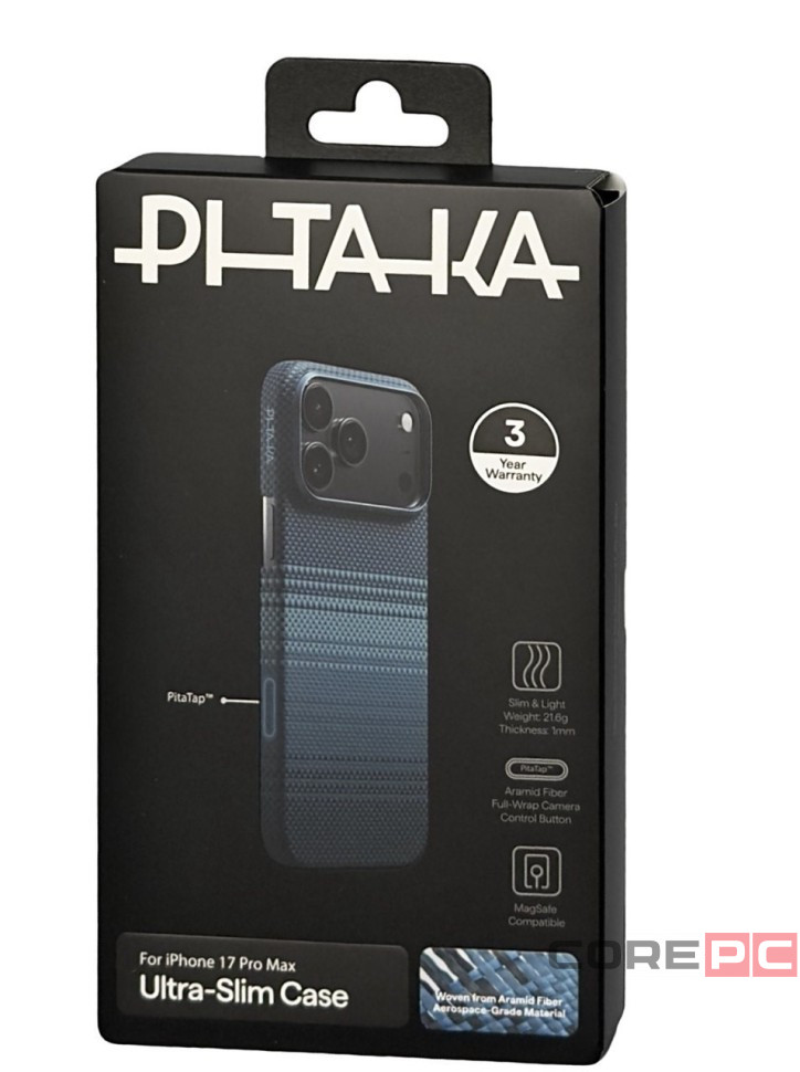 Накладка для i-Phone 17 Pro Max Pitaka Tactile Woven case (Moonrise)