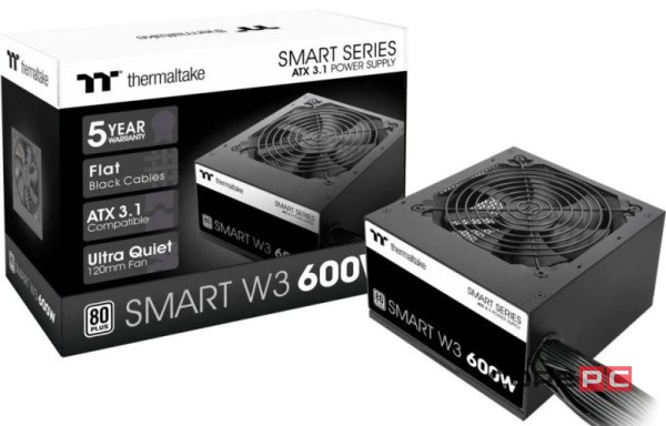 Блок питания Thermaltake 600W SMART W3 600 (PS-SPW-0600NNFAWE-1)
