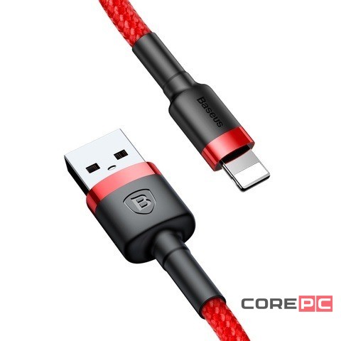 Usb Кабель-зарядка Lightning Baseus 2м CALKLF-C09 1.5A красный